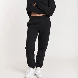 NOVA PREMIUM FLEECE RELAXED JOGGER IN BLACK by LAZYPANTS